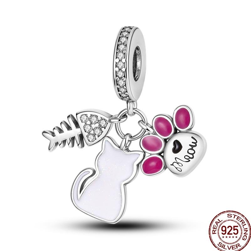 Originalcoppercute Подвески для питомцев Животные Собака Единорог Бусины Подвеска Подходит для браслета 3 мм DIY Для женщин Тонкие ювелирные изделия Подарок