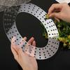 Wreath Frame Acrylic Round Wreath Boards with Holes Clear Flower Hoop Ring Wreath Form Boards for DIY Garland Craft