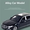1/32 Benz S400 S-Class Модель автомобиля из легкого сплава Литые игрушечные транспортные средства Звук и свет Инерционные детские игрушечные машинки Коллекционные подарки для мальчиков