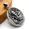 Indian Ganesha Pendant Top Pendant Amulet Hindu Sterling Silver 925