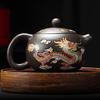 Tea Set Hand-made Dragon And Color-changing Zisha Purple Clay Teapot Phoenix Tea Kettle Premium