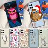 Модный Мультяшный Чехол-Сова Для Oppo A16 A76 A96 A58 A78 A98 A5 A9 A91 A15 A17 A77 A52 A72 A74 A94 A54S A57S Чехол