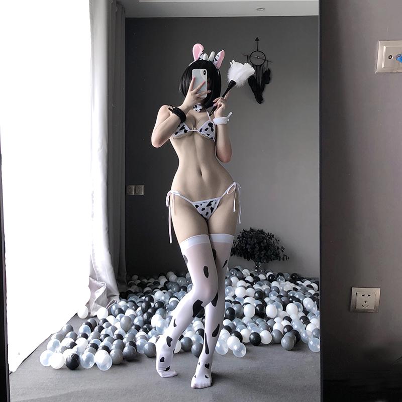 Sexy Lingerie Women's Sexy Cute Cow Role Play Passion Suit
