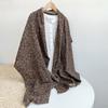 Korean Cotton Retro Scarf Spring And Autumn New Floral Scarf Fashion Female Thin Breathable Shawl Travel Shawl Warm Neck Scarves