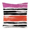 Nordic Striped Patterns Digital Printing Short Plush Pillow Covers Decorative For Car Sofa Office Cushion Cover Home Goods