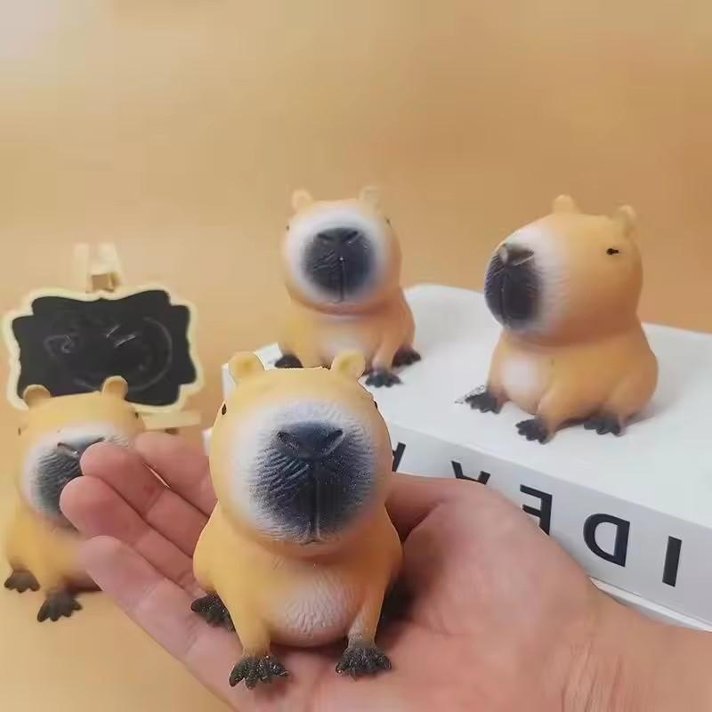Kid Cute Capybara Relax Squeeze Toy Durable TPR Material Animal Anti Stress Relief Funny Creative Fidget Decompression Pinch Toy