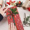 10M/roll Kraft Christmas Wrapping Paper Cartoon Santa Claus Elk Gift Box Packaging Material New Year Xmas Party Diy Decoration