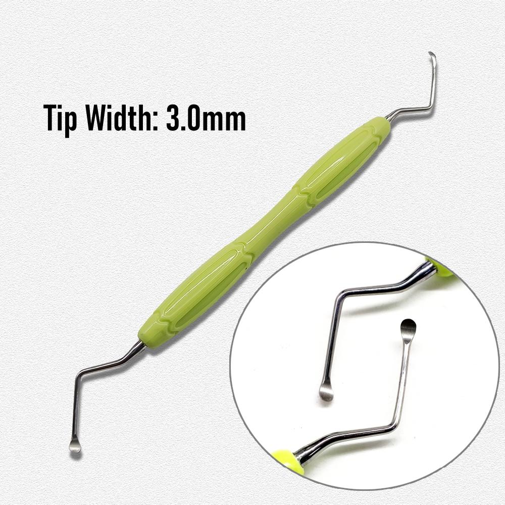 Высококачественная ручка для стоматологического скалера Ложка для чистки зубов Экскаватор Инструменты для реставрации Высококачественный инструмент-ложка с длинным наконечником