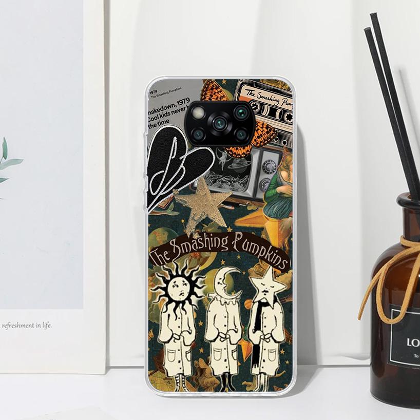 Rock The Smashing Pumpkins Phone Case For Xiaomi Poco X7 X6 X5 M7 M8 Pro F7 Ultra Redmi 15C 15 13C 13 12C 12 10 10C 10A Art Fund