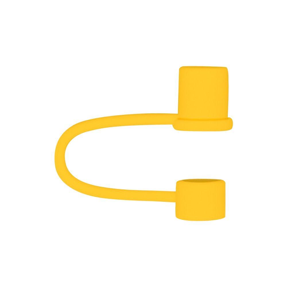 10pcs 10mm Dustproof Plug Silicone Straw Sleeve Simple Straw Cover  Drinking Straws