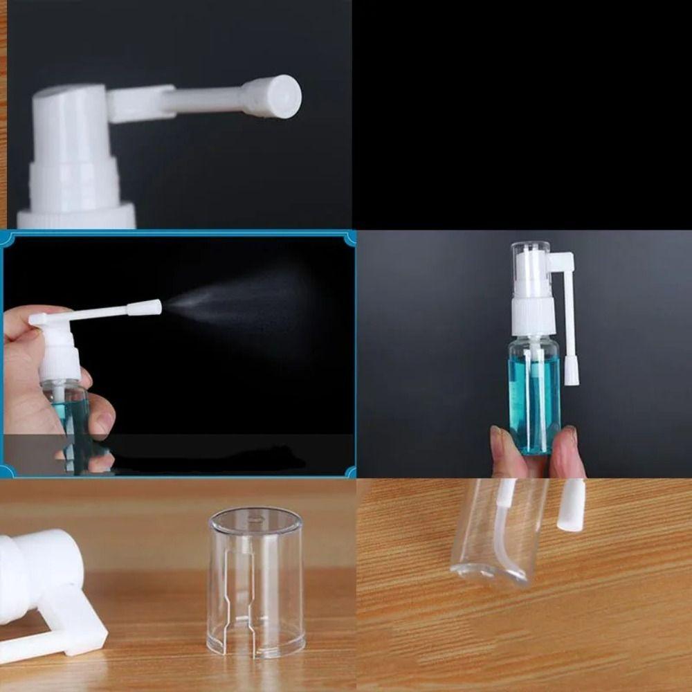 5PCS Transparent Nose Water Sprayer PET Oral Medicine Spray Bottle New