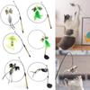 Play Pet Supplies Simulation Bird Stick Toy Wire Chaser Wand Cat Kitten Toys Teaser Feather