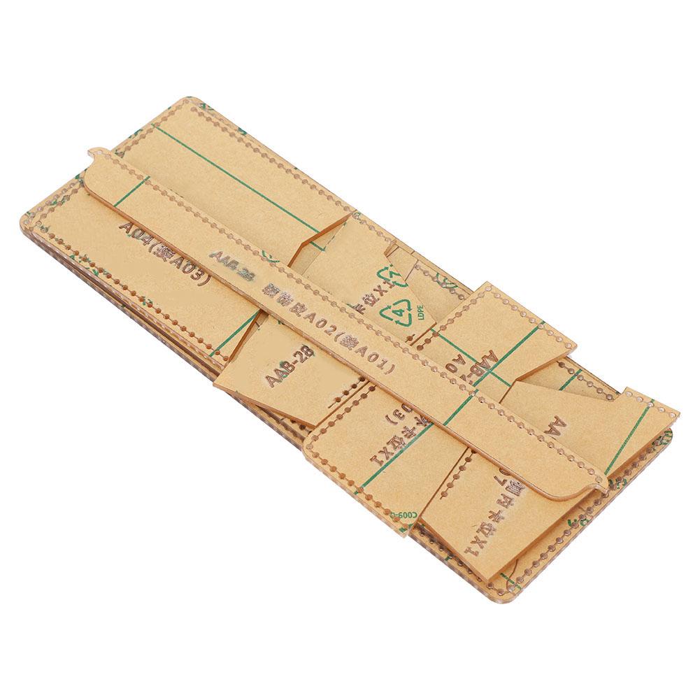 7 шт. Акриловый шаблон кошелька короткий прозрачный ручной портфель кожаное ремесло