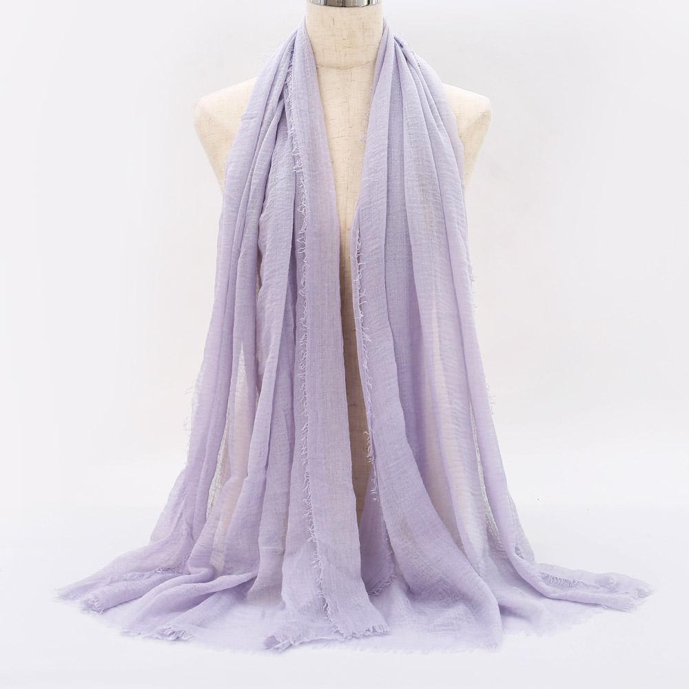 Big Size Crinkle Cotton Hijab Scarf Women Turban Muslim Shawl Plain Bandana Breathable Women's Shawls Foulard Hijab Hood Ramadan