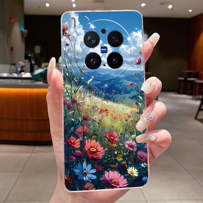Модный Чехол-Вулкан для Vivo X300 Pro, Прозрачный Мягкий TPU, Защита от Царапин, Чехол для Пары