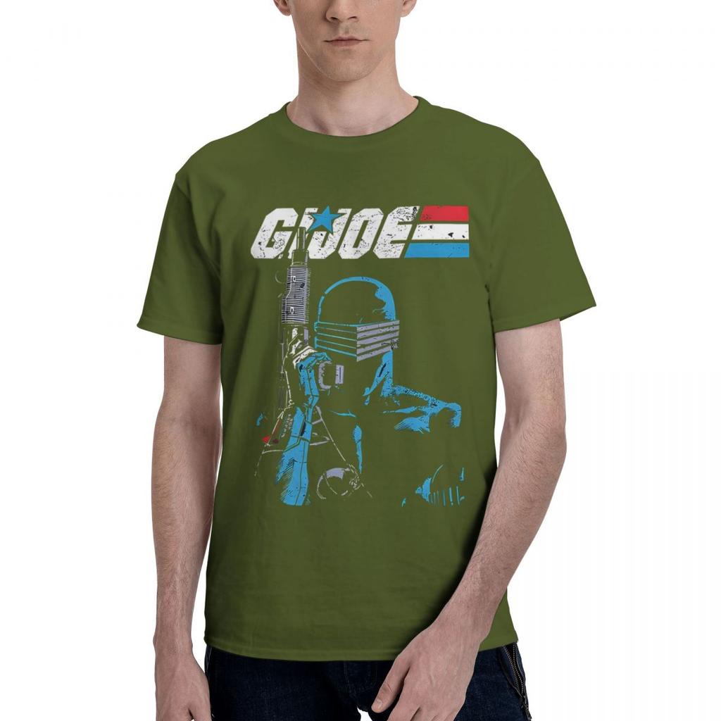 GI Joe Змеиный Глаз 100% Хлопок Повседневная Дышащая Удобная Мужская Новая Одежда Футболки Мужская Одежда