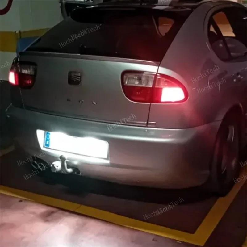 For Seat Altea 2005-2009 Arosa Cordoba 6K 6L Leon 1M Toledo 5P Ibiza 6L 2PCS Car License Plate Light Number Plate Lamp Upgrade msg522