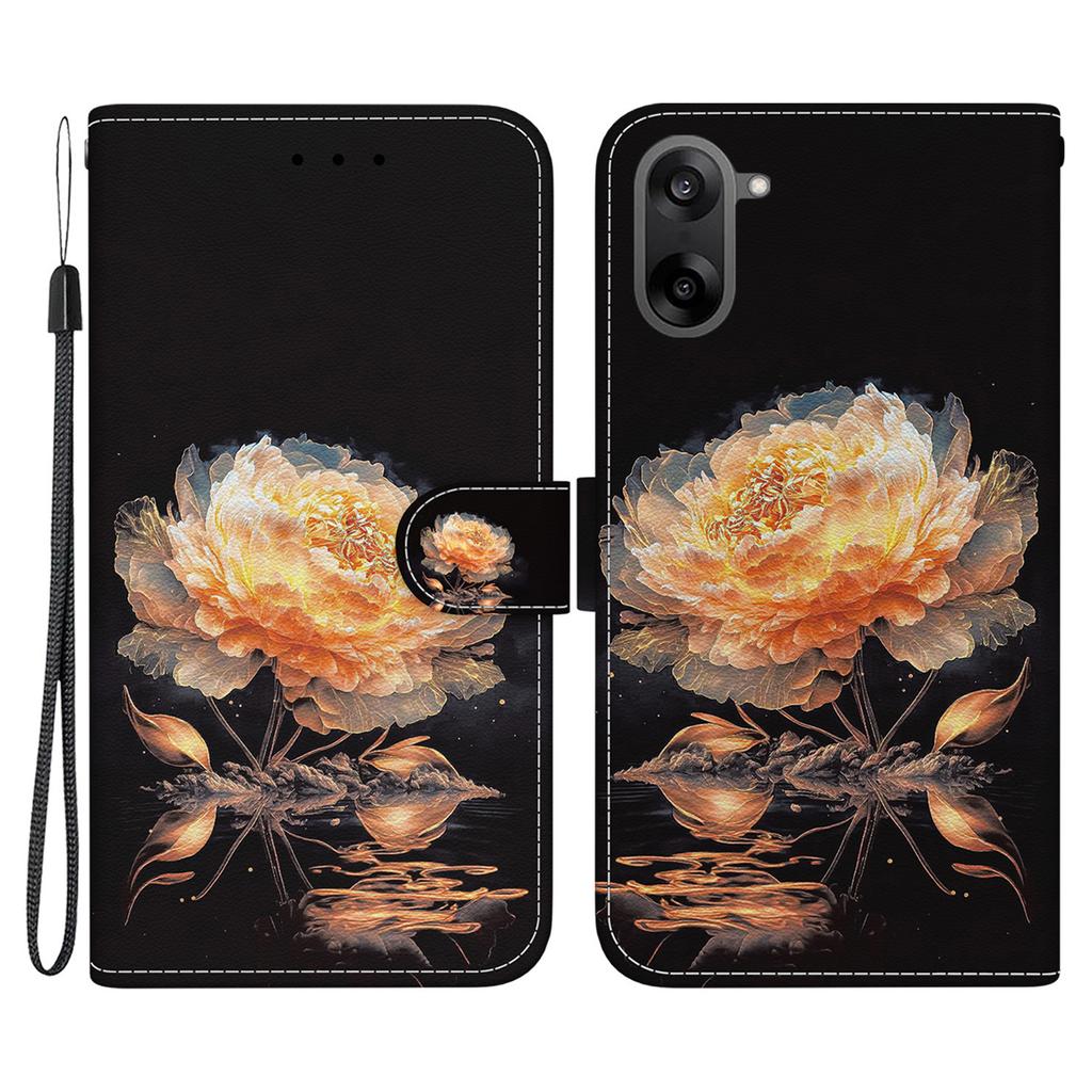 Для OnePlus Nord CE5 5G Кошелек Чехол для телефона Кожаный чехол-книжка с ремешком, с принтом узора, защита от падений