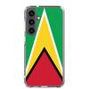 Coque Téléphone - Samsung - Galaxy S21 Ultra - Drapeau Guyana - Souple - Multicolore