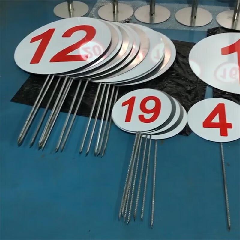 Shooting Range Ground-Insert Number Plates