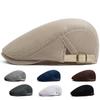 New Summer Breathable Mesh Beret Fashion Casual Sun Visor Flat Hat Vintage Men Women Newsboy Cap For 54-59cm Head Circum Ference