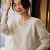 Женский кашемировый свитер Qinghe Cashmere 30% кашемир 70% шерсть Осень и Зима Пуловер Теплый и Модный