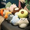 3 In1 Stuffed Hand Warmer Bag Cartoon Animal Pillow Blanket Cute Cushion Blanket Home Car Travel Pillow for Children Girl Gift