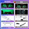 MAZERO No Wiring Required Footlight, Ambient Light, Car 9 Color Switching, Remote Control, Foot