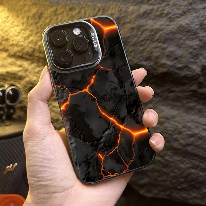 Креативный горный Magma Lightning серебристый IMD чехол для Samsung Galaxy S24 S23 S22 S21 Ultra Plus S20 FE A13 A23 A15 A35 A55 чехол