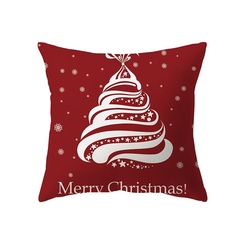Рождественская елка, Рождественские украшения, наволочка с принтом, домашняя гостиная, украшение для дивана, полиэстеровая подушка, наволочка