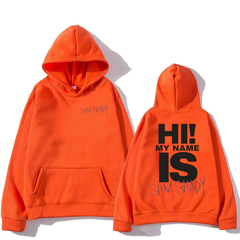 Толстовки Eminem Slim Shady Sudaderas Con Capucha с длинным рукавом для мужчин и женщин, флисовые свитера унисекс с капюшоном Sudaderas
