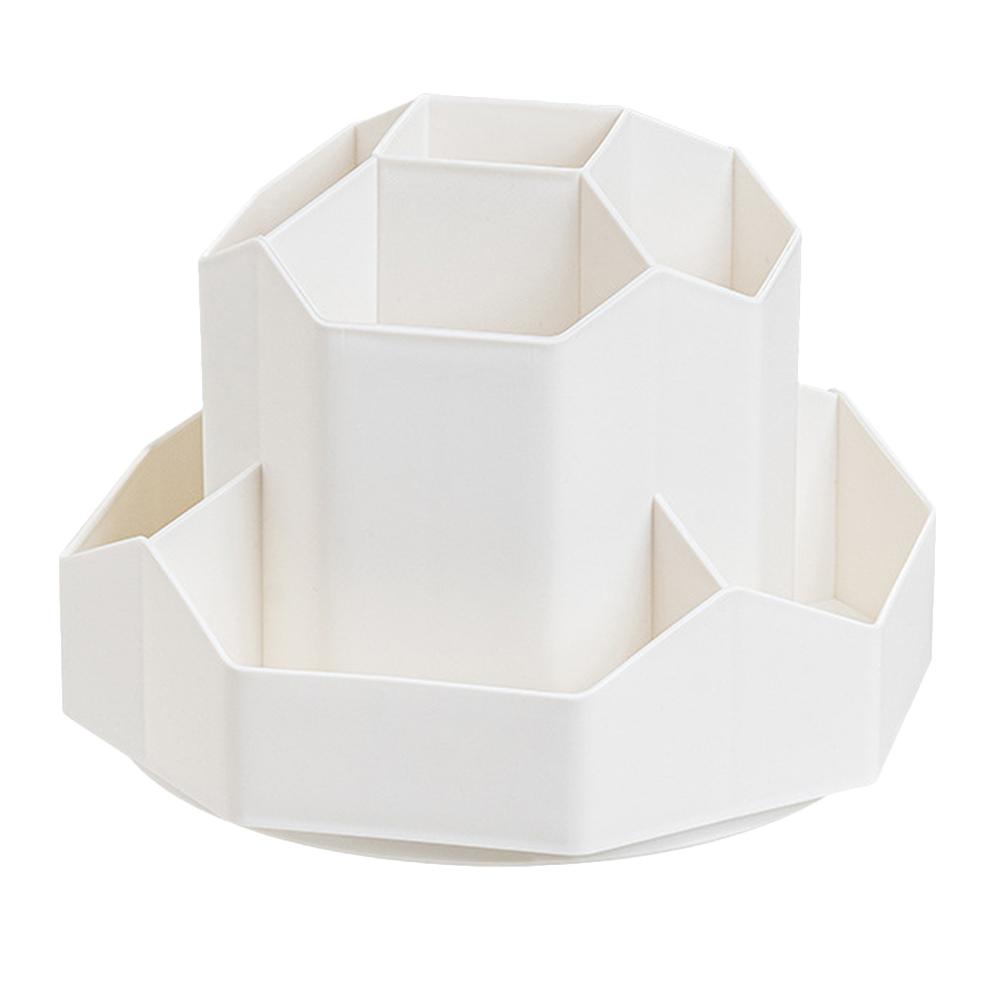 Настольный органайзер для канцелярских принадлежностей на 9 слотов, коробка для хранения канцелярских ручек, вращающаяся на 360 градусов, симпатичная чашка для карандашей, горшок для домашнего офиса и школы