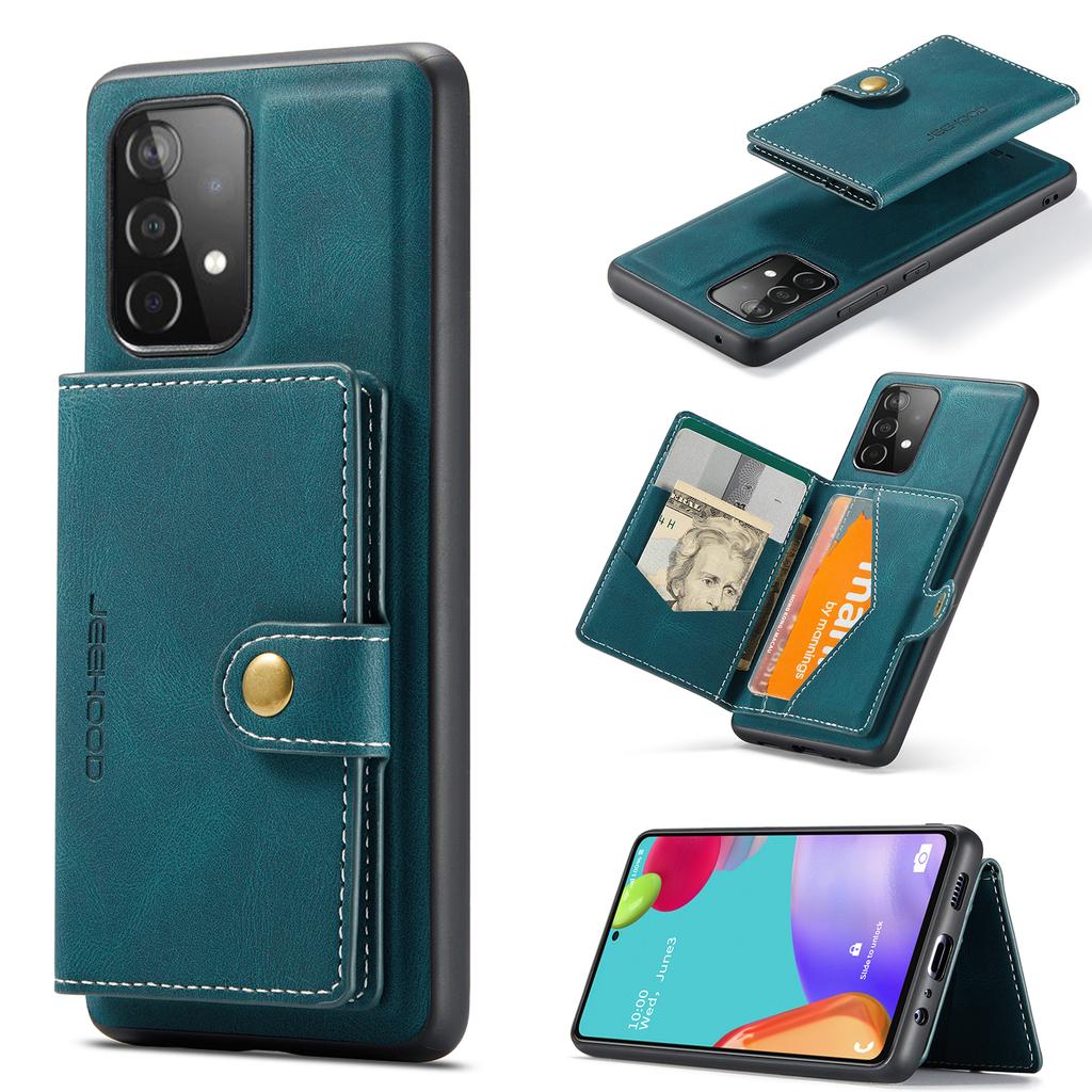 For Samsung Galaxy A33 5G Case Magnetic Detachabl Leather Back Cover Card Holder Pocket