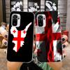 Georgia Flag Phone Case For Xiaomi 12 11T 10 9 Redmi Note 11 10 10S Pro Redmi 9 9A 8 Transparent Phone Cover