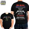 Футболка с альбомом Metallica Унисекс Рок-группа Футболка Концертная футболка Унисекс Футболка
