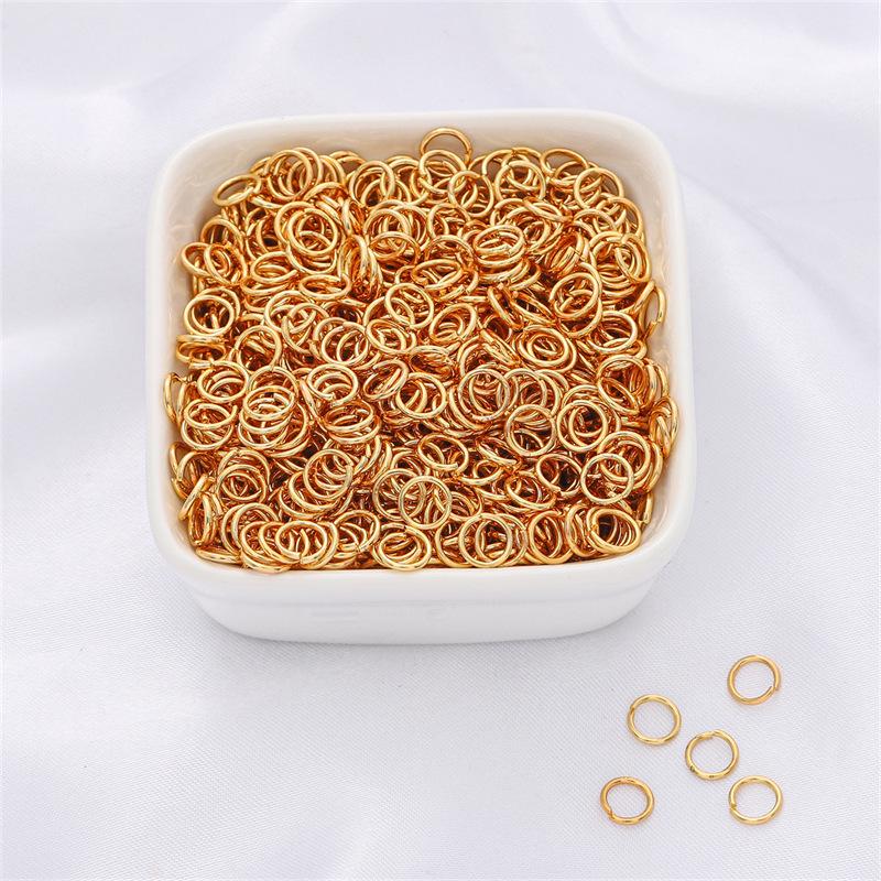 Copper Clad Color-Retaining Open Ring Connector for Handmade Jewelry: 14K/18K Necklace & Bracelet DIY Accessories