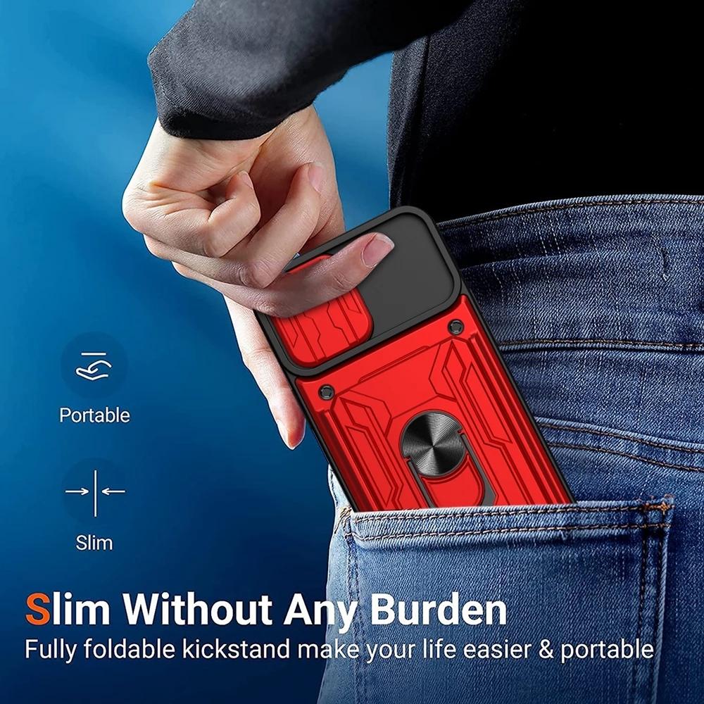 Броня Защита Камеры Слот для Карты Чехол-Кольцо для iPhone 14 13 12 11 Samsung Galaxy A53 A23 S22 S21 Redmi 10C OPPO Realme A54 A94 Vivo V23E Moto G200 Чехол