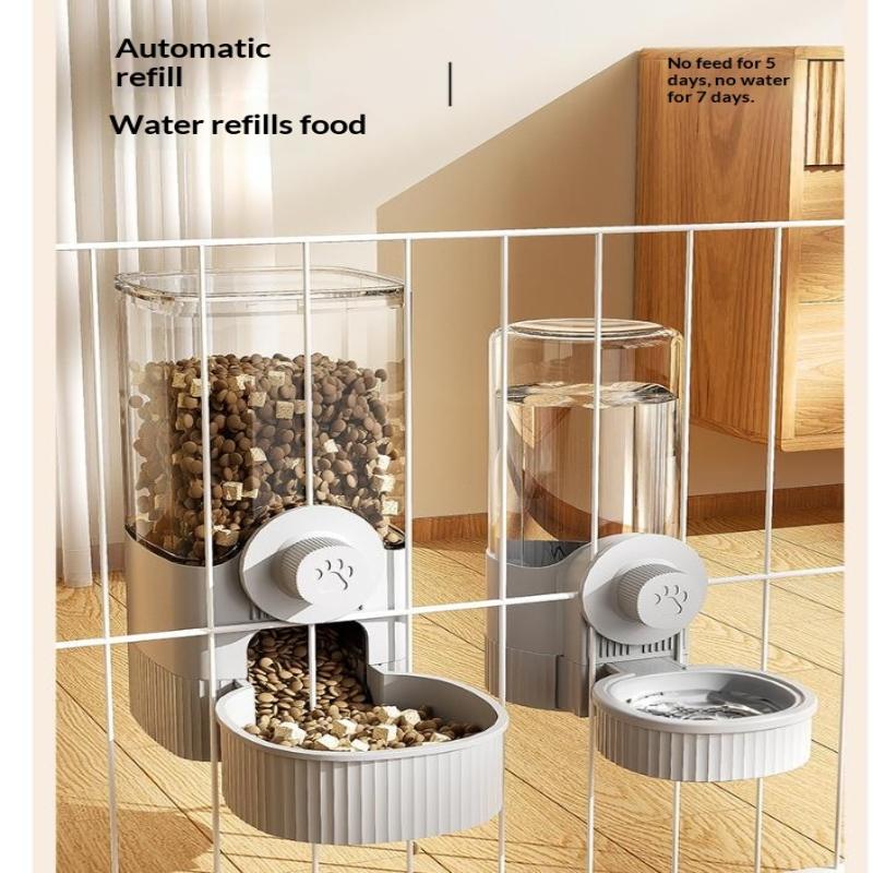 Подвесная поилка для клетки питомца, автоматический фонтанчик для воды для кошек и собак, кормушка для клетки, миска для корма для питомца