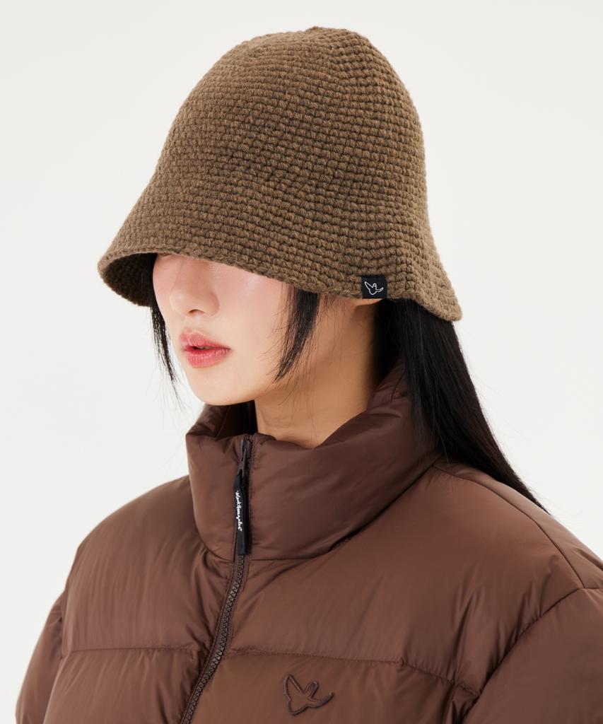 MARK GONZALES Mg Jacquard Kint Bucket Hat - Brown