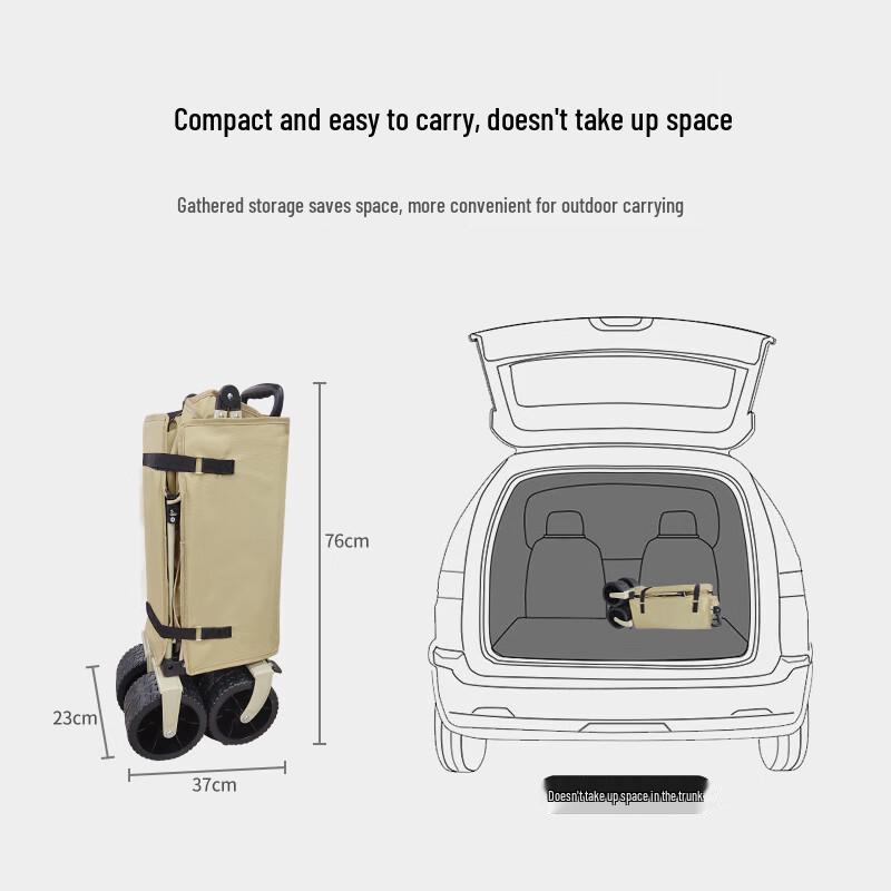 HODTOWN Portable Folding Outdoor Utility Wagon