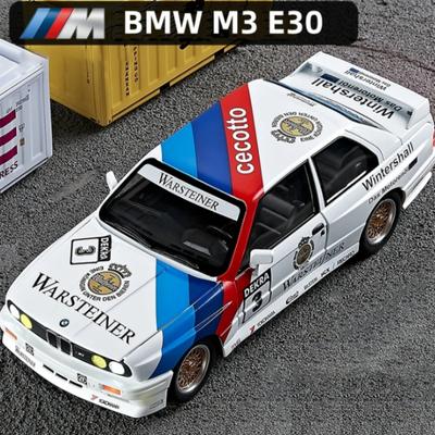 Новый 1:24 BMW M3 литая модель автомобиля со звуком и светом для дома коллекция хобби украшения ретро симулятор автомобиля модные украшения мальчики подарок игрушка