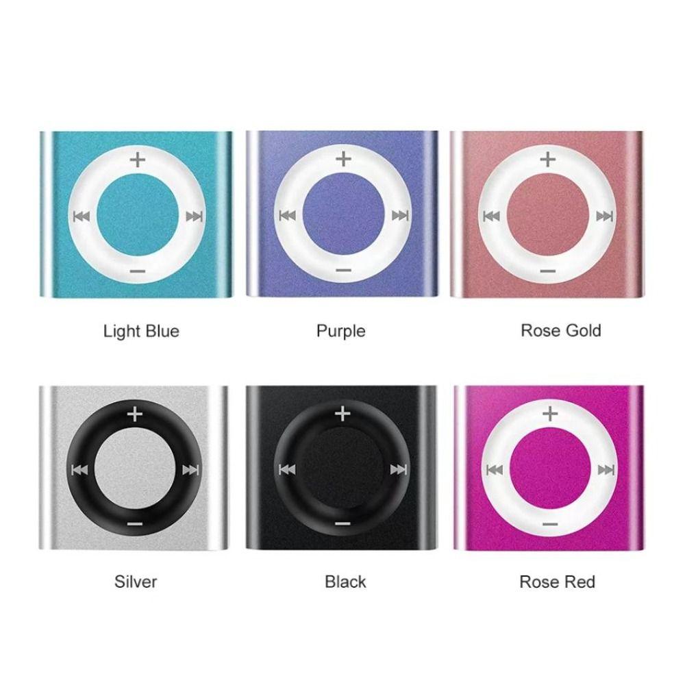 Lossless Sound USB MP3 Music Players Metal Clip Student Walkman Cute Portable Mini MP3 Player Gift