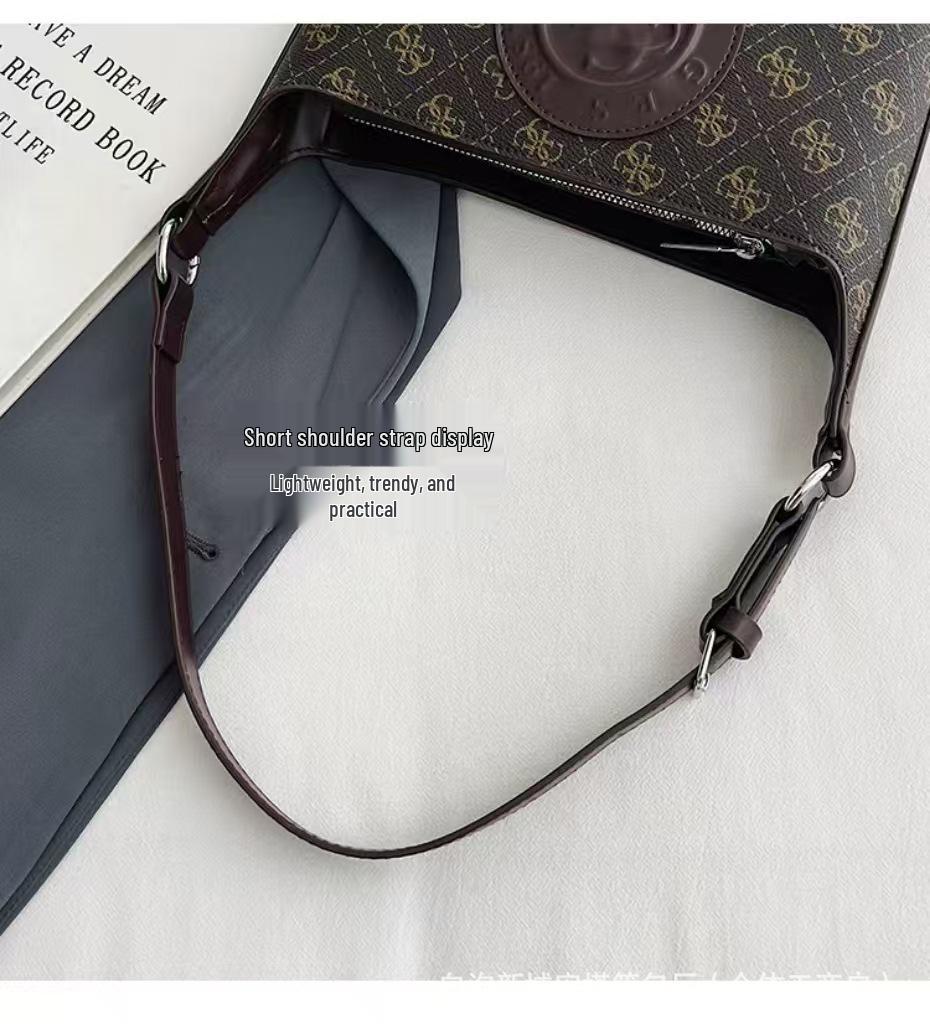 Trendy High-End Women's Niche Fashion Shoulder Crossbody Bag with Versatile Print Letter Design