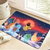 Pokemon Pikachu DJ Music Style Print Non-slip Doormat Soft Floor Mat for Home Decor