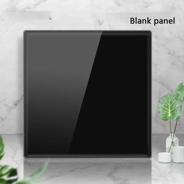 Черная закаленная стеклянная настенная панель выключателя LED 1-4Gang ретро тумблерный выключатель света стандарты ЕС и Великобритании 2 USB розетки, европейская розетка 16A