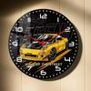12'' Настенные часы для автогонок, Дрифт-кар, Япония, Уличный спорткар, Гаражные настенные часы, Гоночный автомобиль, Наручные часы, Часы, Батарейка, Бесшумные, Не тикающие для мужчины
