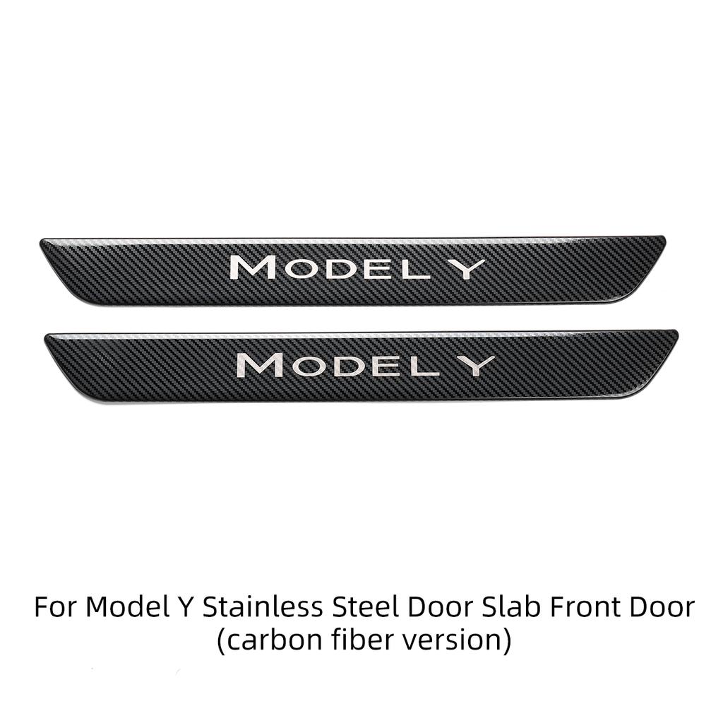 LUCKEASY модификация для модели Tesla 3 года, защита порога автомобиля, украшение для порога, защита багажника из нержавеющей стали