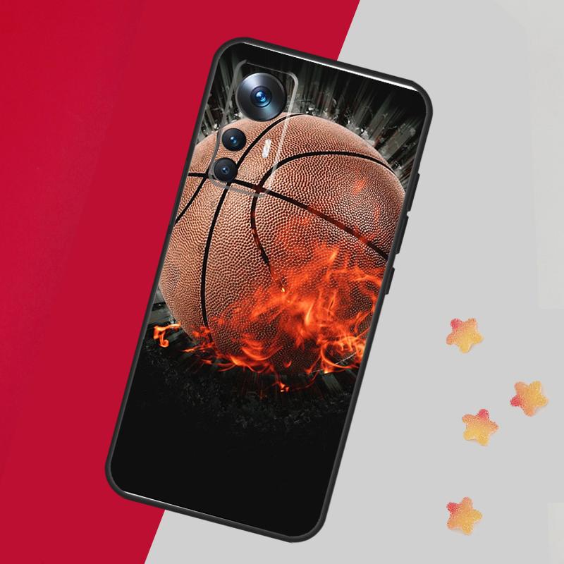Basketball On Fire Case For Xiaomi 14 13 15 Ultra 11T 12T 13T 14T Pro Cover For POCO X7 Pro X3 X5 X6 F5 F6 F7