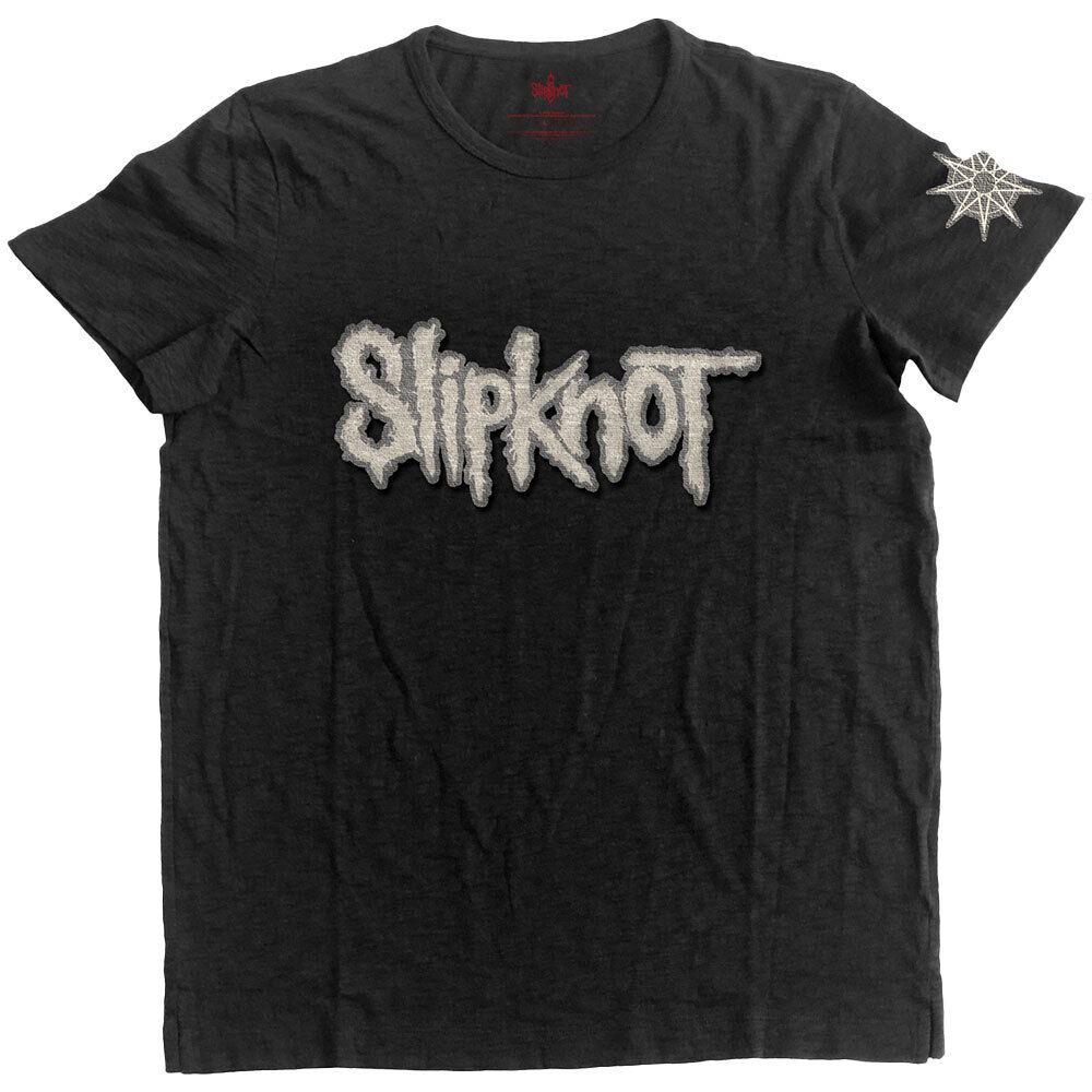 Slipknot Unisex Adult Appliqué Logo T-Shirt