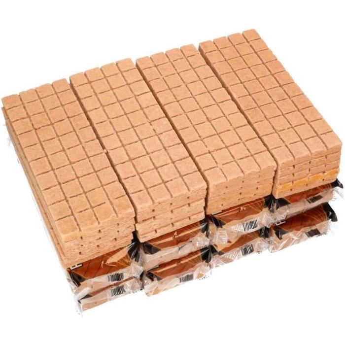 Allume-feu en laine de bois KOTARBAU - Lot de 2600 cubes - Cheminée, barbecue et four